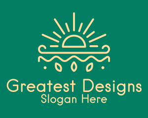 Yellow Sun Nature Organics logo design