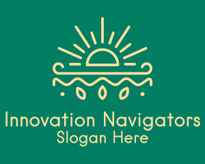 Yellow Sun Nature Organics logo design