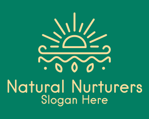 Yellow Sun Nature Organics logo design