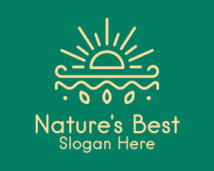 Yellow Sun Nature Organics logo design