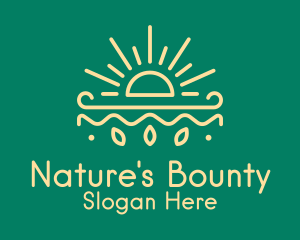 Yellow Sun Nature Organics logo design