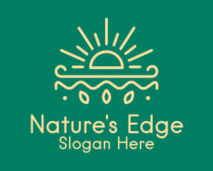 Yellow Sun Nature Organics logo design