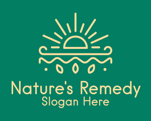 Yellow Sun Nature Organics logo design