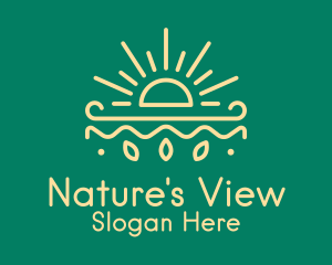 Yellow Sun Nature Organics logo design