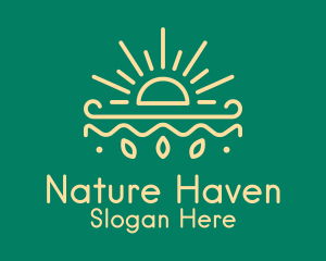 Yellow Sun Nature Organics logo design