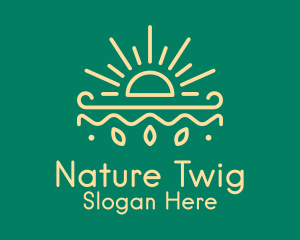 Yellow Sun Nature Organics logo design