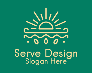 Yellow Sun Nature Organics logo design