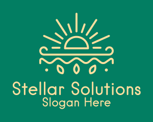 Yellow Sun Nature Organics logo design