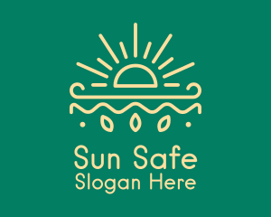 Yellow Sun Nature Organics logo design