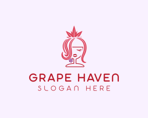 Grape Winery Queen  logo design