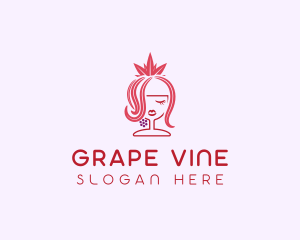 Grape Winery Queen  logo design