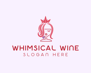 Grape Winery Queen  logo design