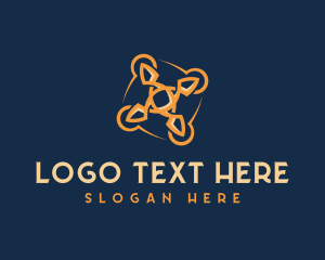 Tech Quadcopter Drone logo