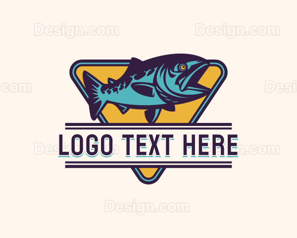 Fisheries Angler Fisherman Logo