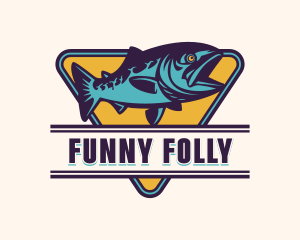 Fisheries Angler Fisherman Logo