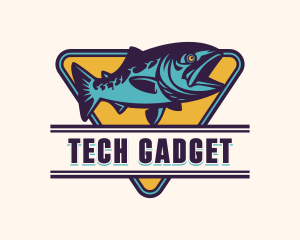 Fisheries Angler Fisherman Logo