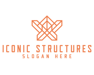 Abstract Geometric Structure logo design