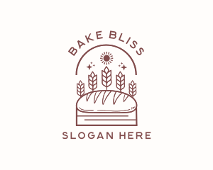 Baked Wheat Bread logo design