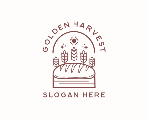 Baked Wheat Bread logo design