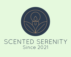 Natural Scented Candle logo design