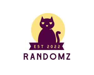 Cute Purple Cat logo