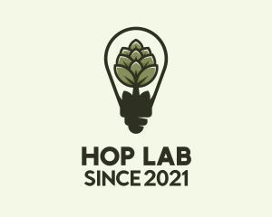 Beer Hops Light Bulb  logo