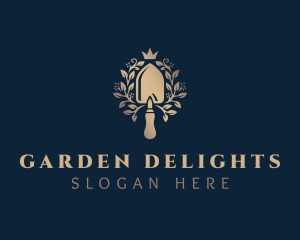 Gold Trowel Garden logo design