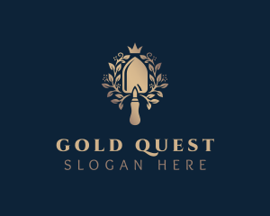 Gold Trowel Garden logo design