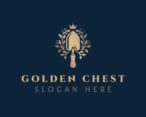 Gold Trowel Garden logo design