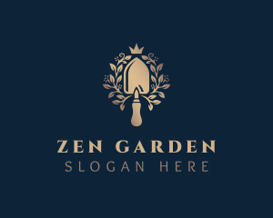 Gold Trowel Garden logo design