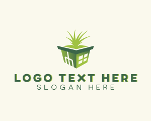 Greenhouse Grass Landscaping Logo