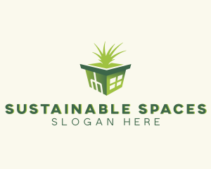 Greenhouse Grass Landscaping logo design