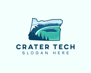 Crater Lake Oregon logo design