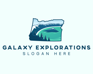 Crater Lake Oregon logo design