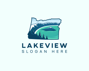 Crater Lake Oregon logo design