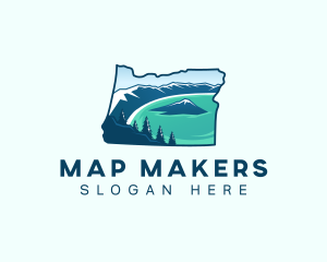 Crater Lake Oregon logo design