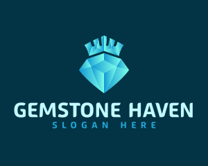 Diamond Crown Jewel logo design