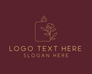 Floral Candle  Decor  logo