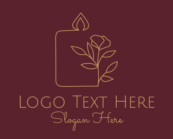 Floral logo example 2