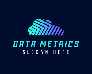 Cloud Data Storage logo design