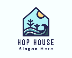 Beach Sea House logo design