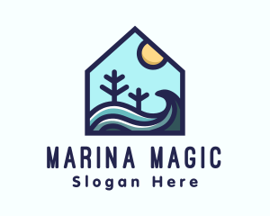 Beach Sea House logo design