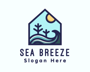 Beach Sea House logo design