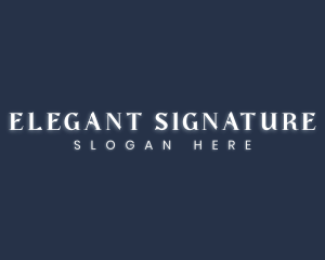 Elegant Luxury Wordmark logo design