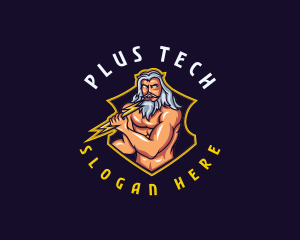 Zeus Greek God Logo