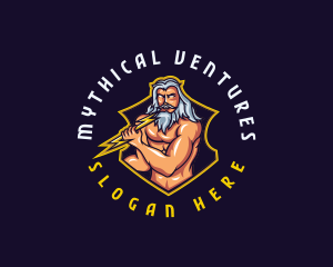 Zeus Greek God logo design