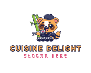 Panda Sushi Restaurant logo design