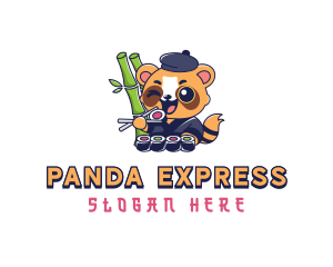 Panda Sushi Restaurant logo design