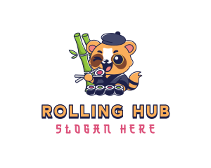 Panda Sushi Restaurant logo design