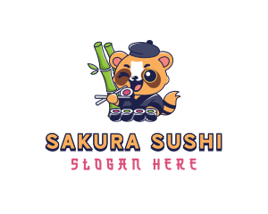 Panda Sushi Restaurant logo design